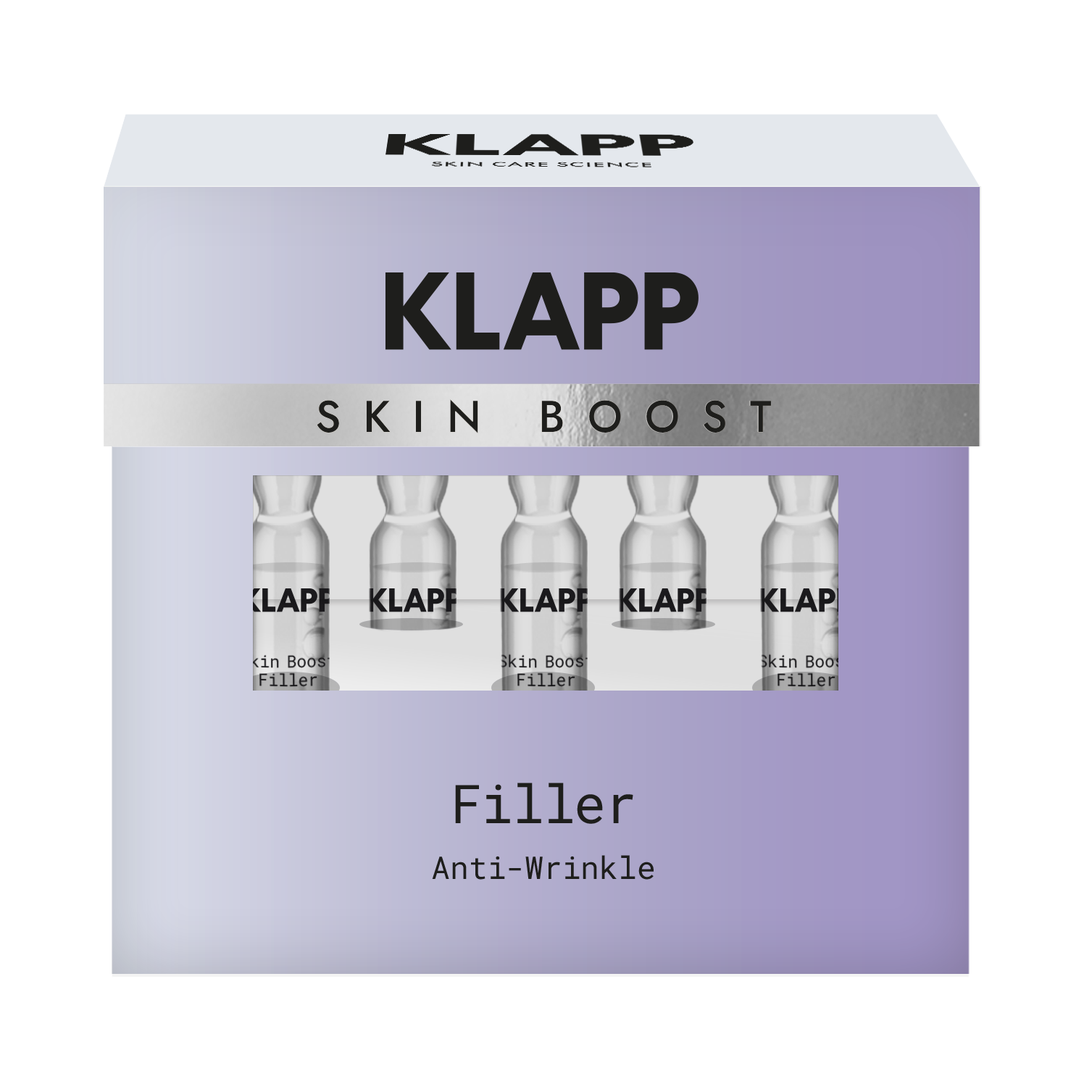 KLAPP Skin Boost Filler Anti-Wrinkle Ampoules – für reife Haut, 5x2ml, Umkarton