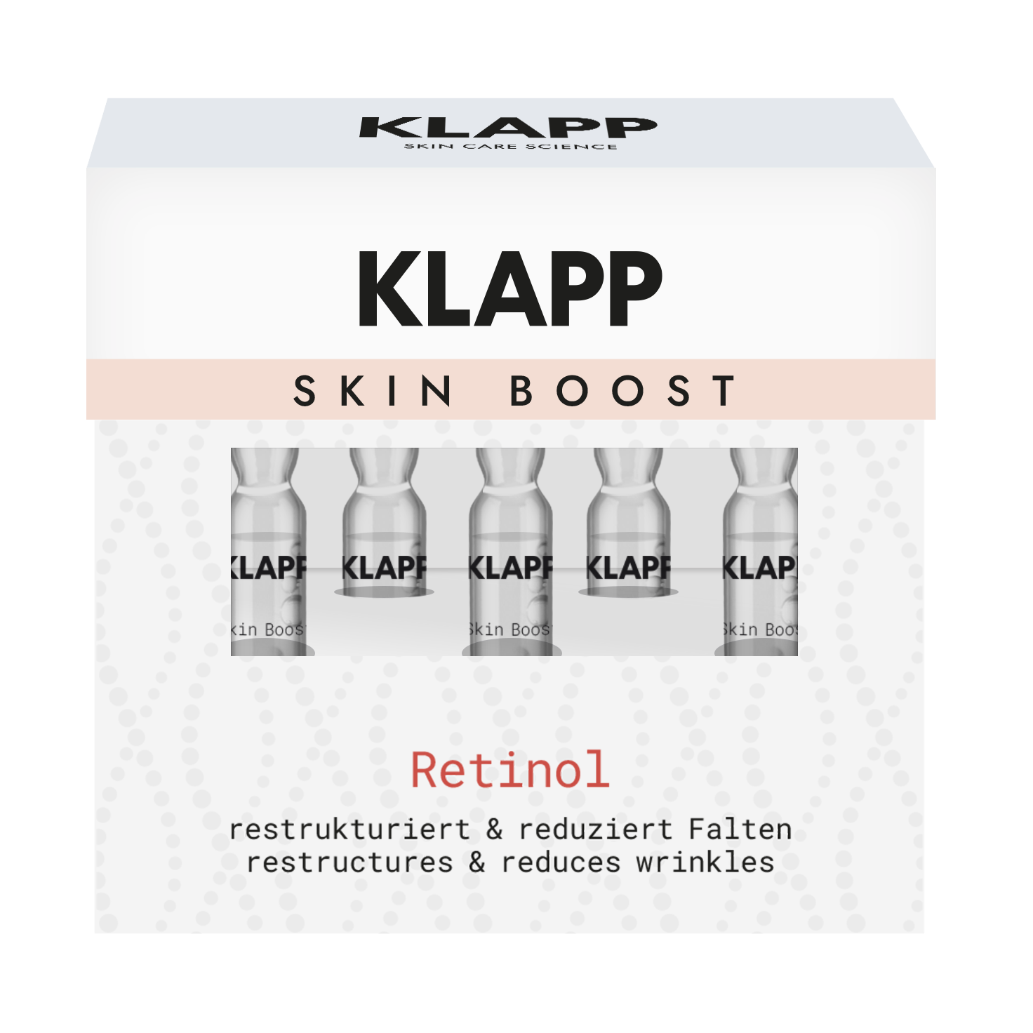 KLAPP Skin Boost Retinol Ampoules – Anti-Aging Konzentrat , 5x2ml, Umkarton