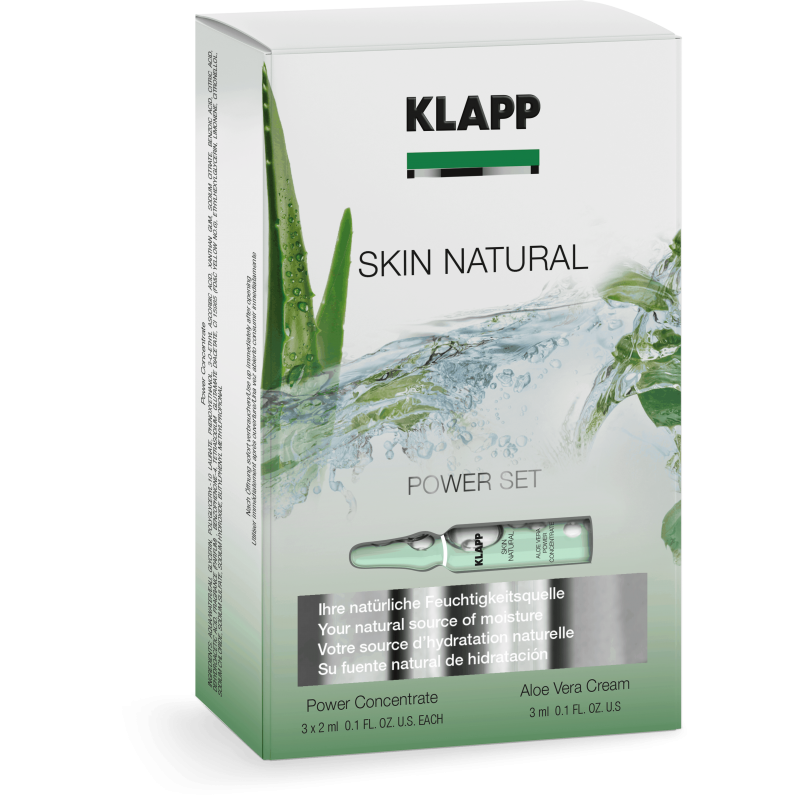 KLAPP Skin Natural Power Set – Beruhigendes Aloe-Vera-Set, 1Stk, Umkarton 