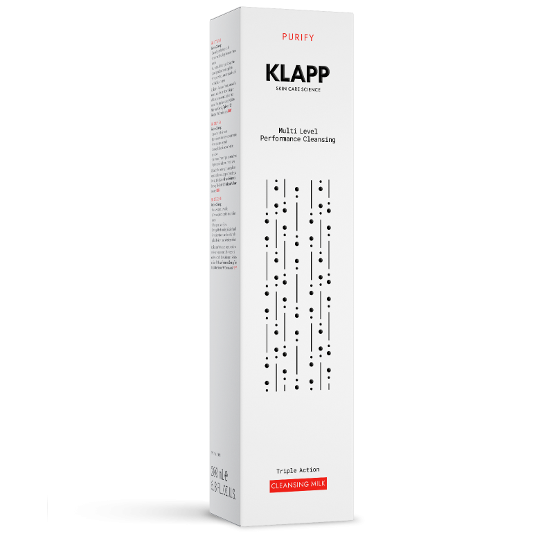 KLAPP Triple Action Cleansing Milk – Reinigungsmilch für trockene Haut, 200ml, Umkarton