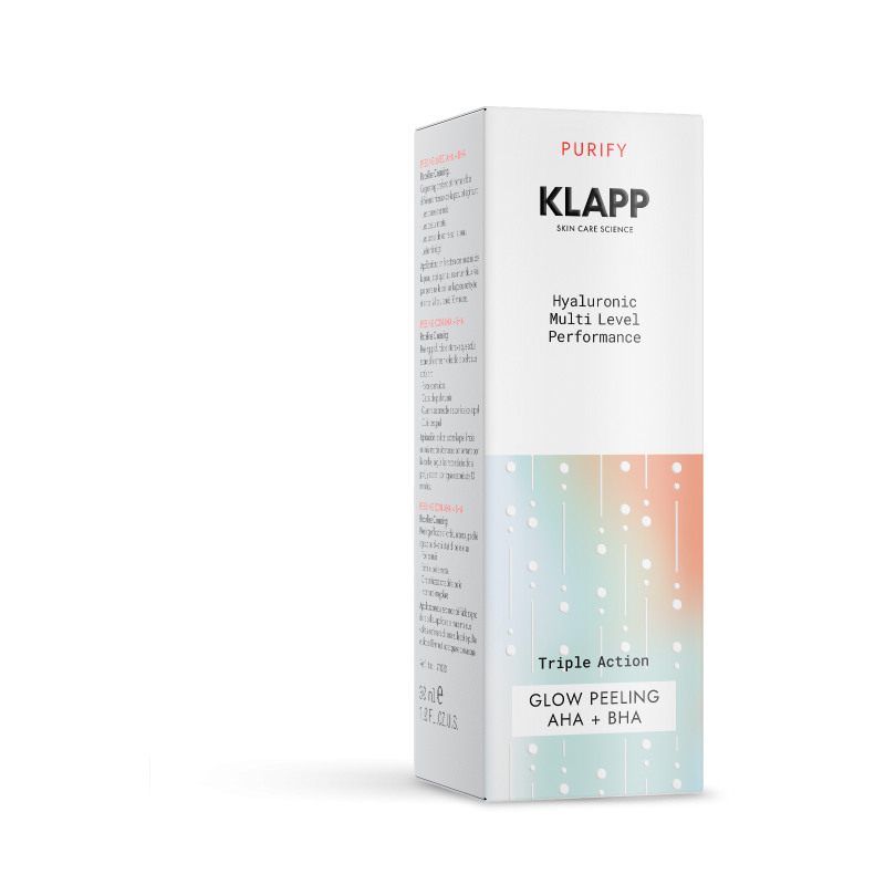 KLAPP Triple Action Glow Peeling AHA + BHA – Fruchtsäurepeeling, 30ml, Umkarton