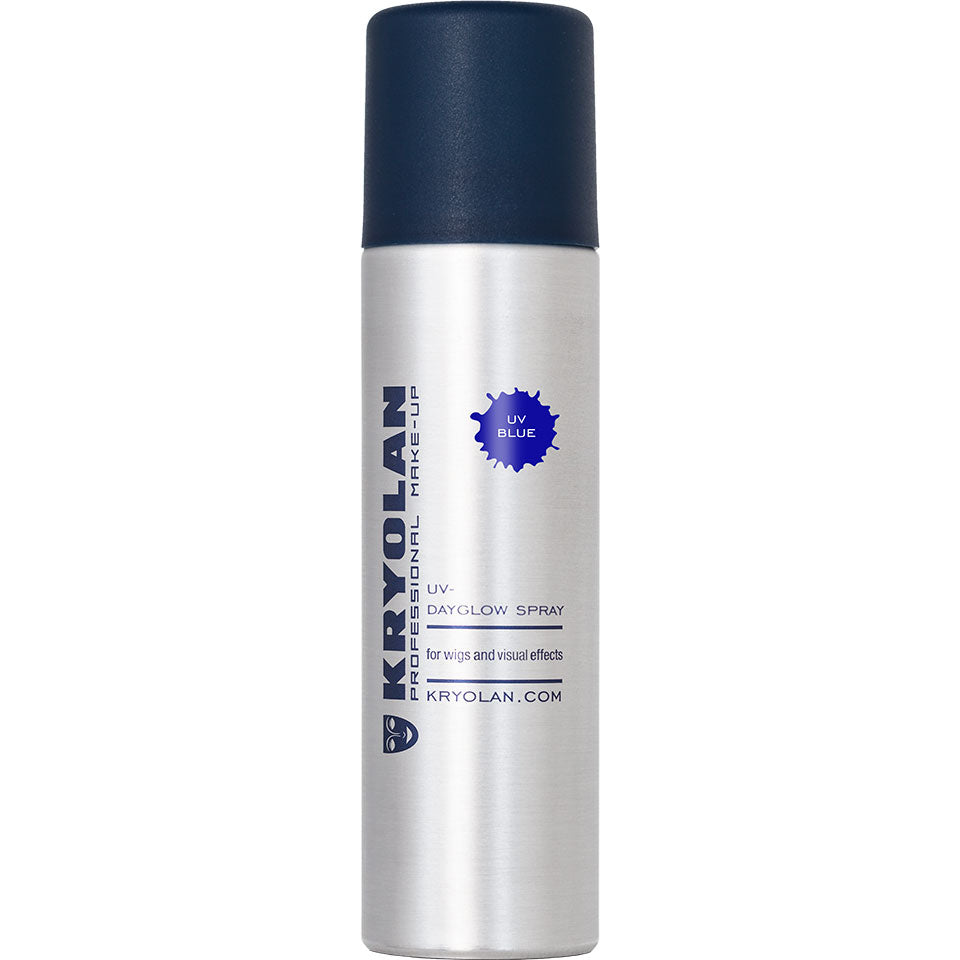 KLAPP UV-Dayglow Spray blue – für Haare und Perücken mit UV-Effekt, 150ml