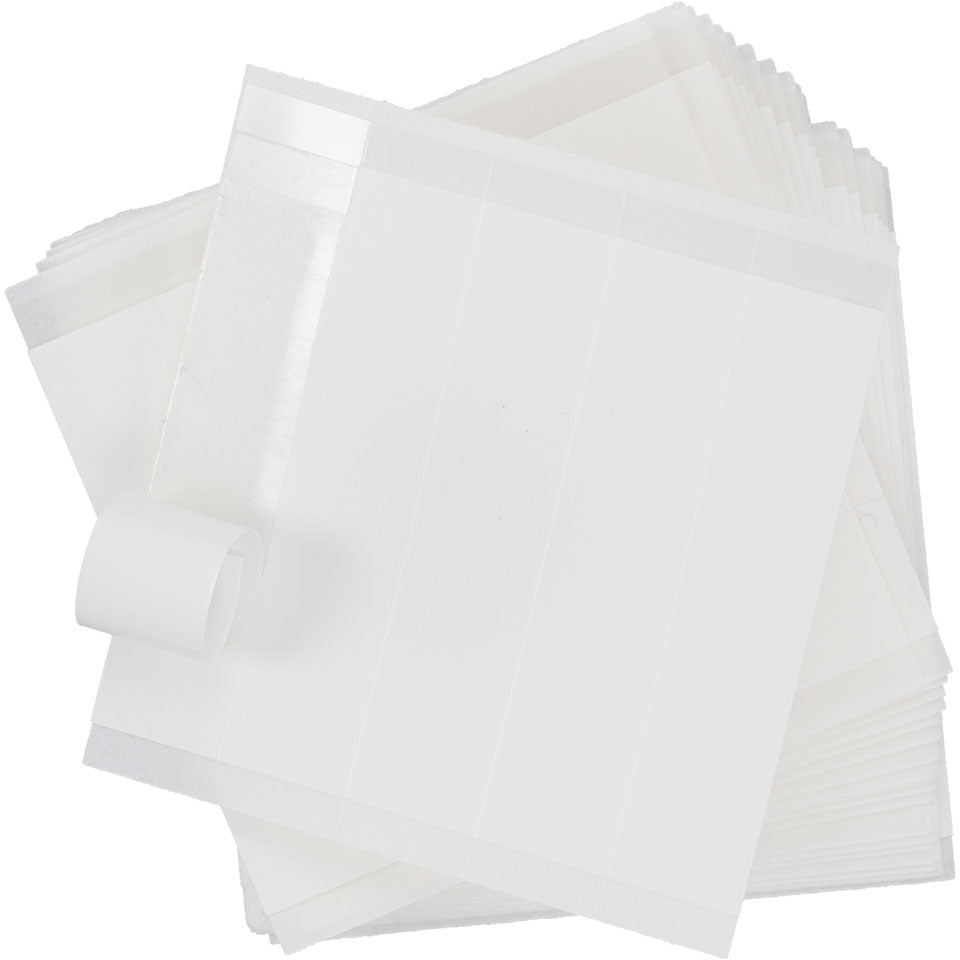 KRYOLAN 3M Toupet Strips, 100 Strips à 12 mm × 50 mm, Einzelstrips