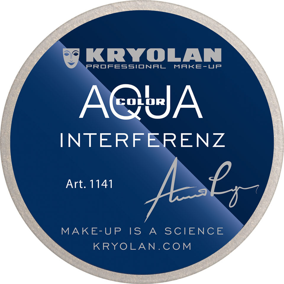 KRYOLAN Aquacolor Interferenz light gold G – Perlglanz Schminkfarbe, 8ml