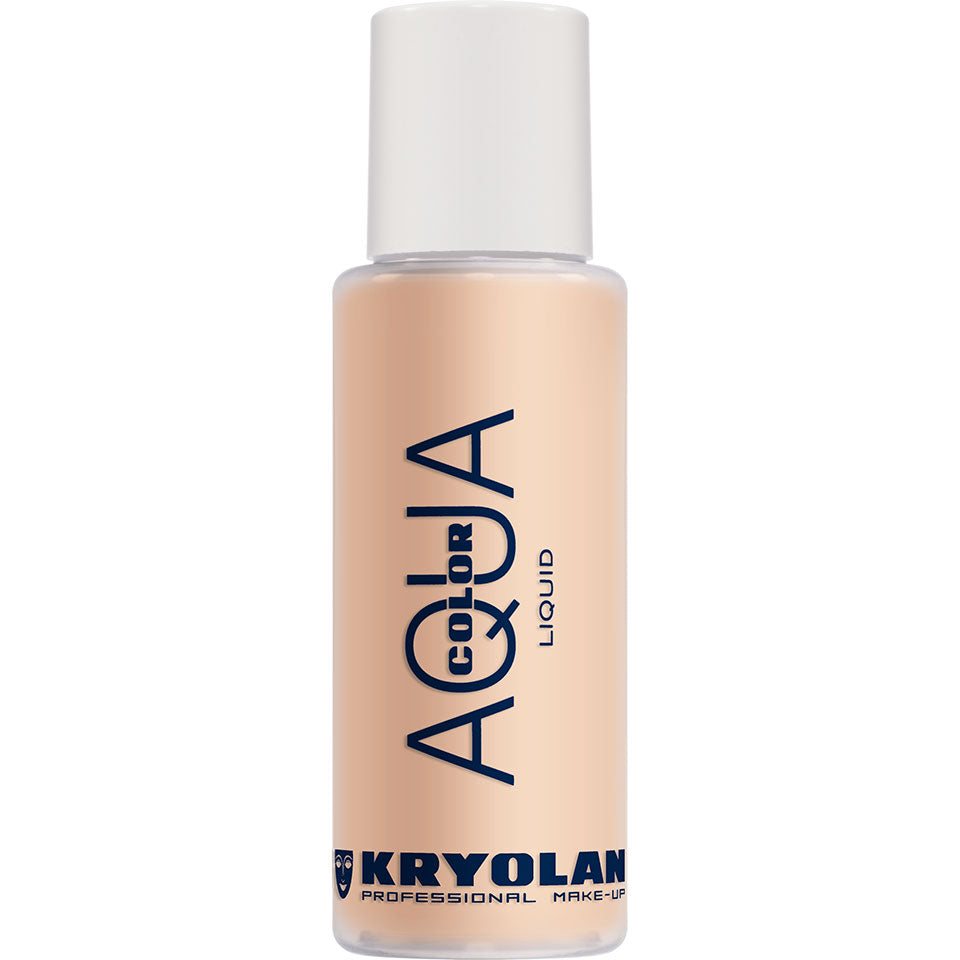 KRYOLAN Aquacolor Liquid 3 W – Flüssige Face- & Bodyfarbe, 150ml, Flasche
