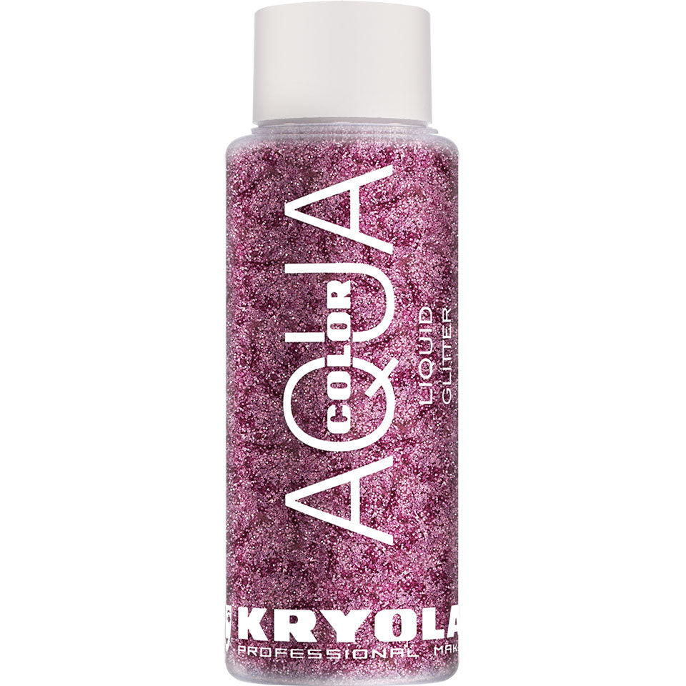 KRYOLAN Aquacolor Liquid Glitter fuchsia – flüssiger Glitter für Gesicht & Körper, 30ml, Flasche
