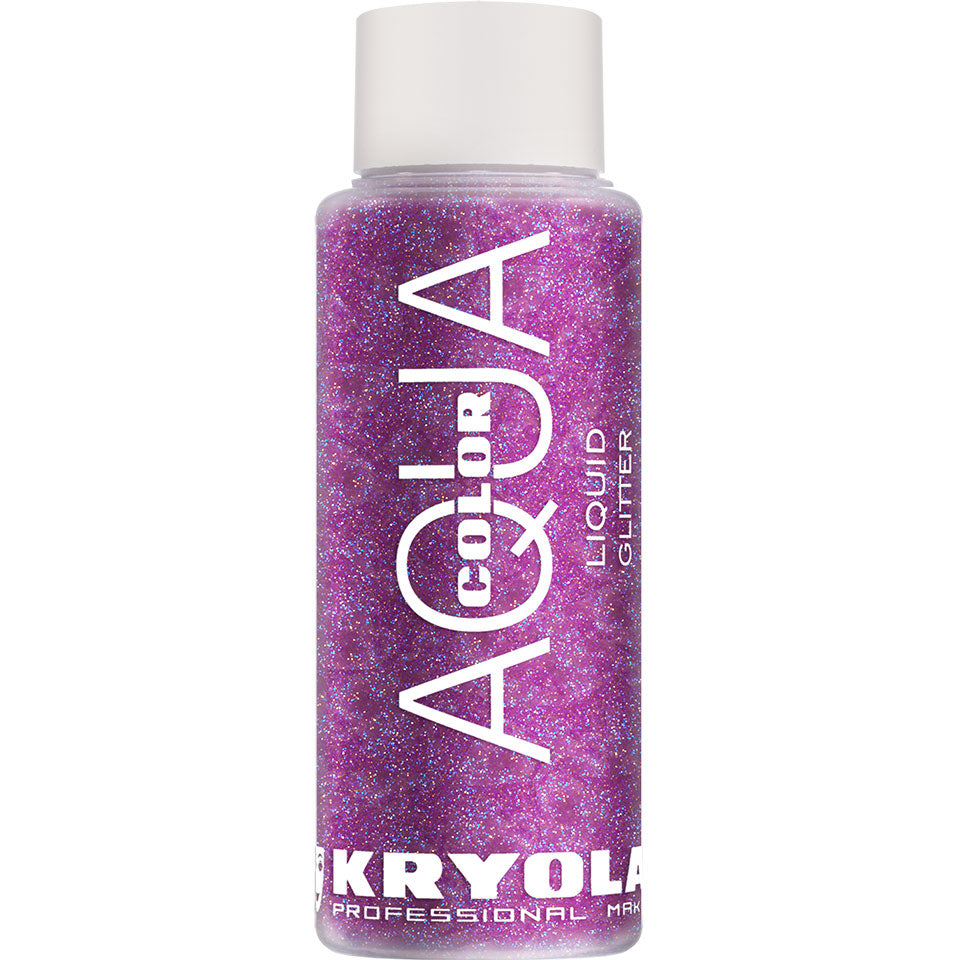 KRYOLAN Aquacolor Liquid Glitter magenta – flüssiger Glitter für Gesicht & Körper, 30ml, Flasche