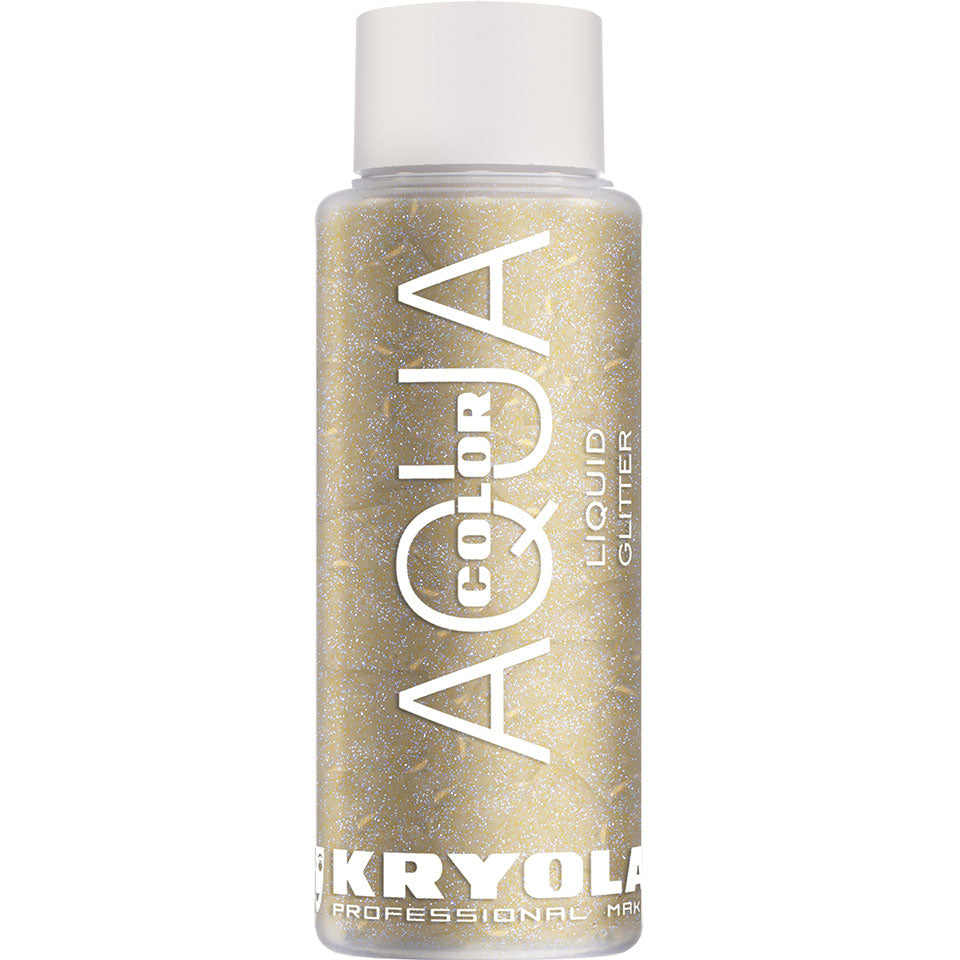 KRYOLAN Aquacolor Liquid Glitter pearl lilac – flüssiger Glitter für Gesicht & Körper, 30ml, Flasche