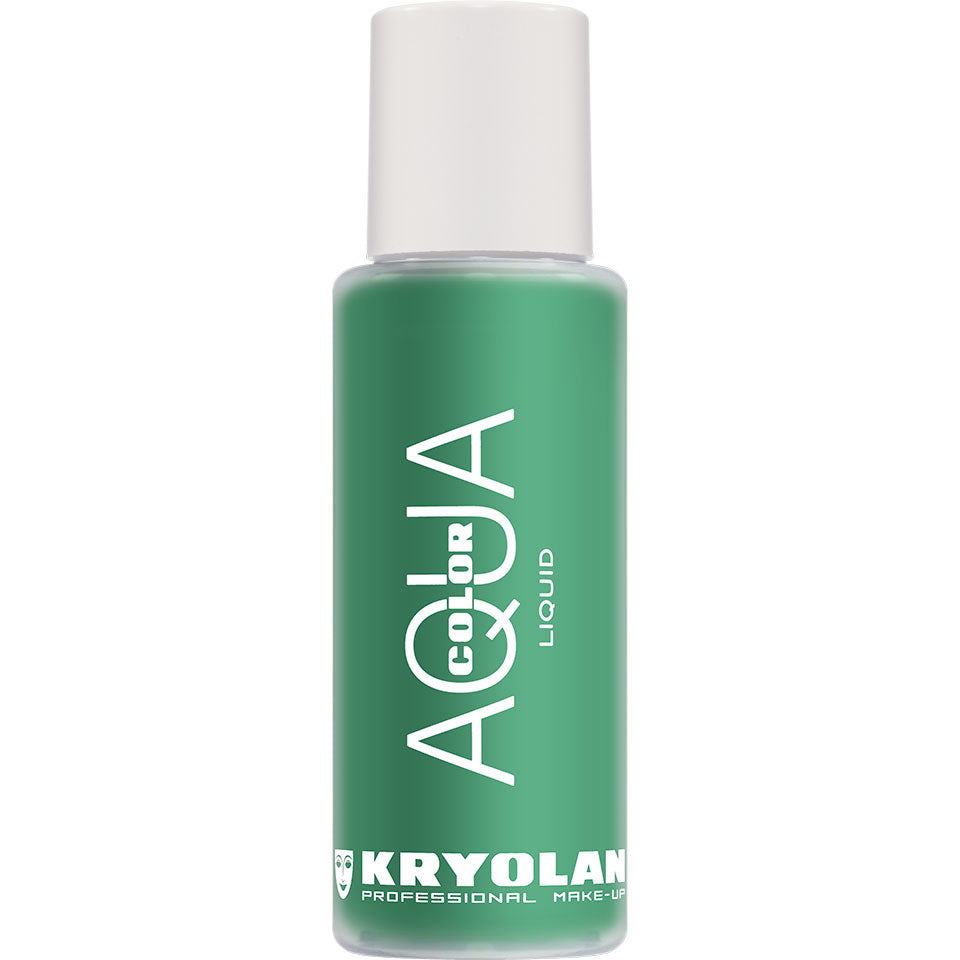 KRYOLAN Aquacolor Liquid green 37 – Flüssige Face- & Bodyfarbe, 150ml, Flasche