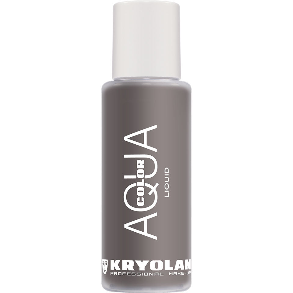 KRYOLAN Aquacolor Liquid grey – Flüssige Face- & Bodyfarbe, 150ml, Flasche