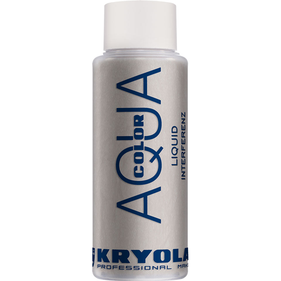 KRYOLAN Aquacolor Liquid Interferenz pearl G – flüssiges Perlglanz-Make-up, 30ml, Flasche