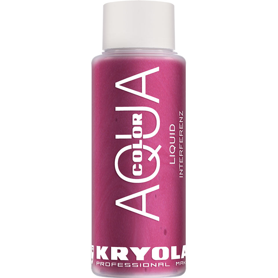 KRYOLAN Aquacolor Liquid Interferenz RB – flüssiges Perlglanz-Make-up, 30ml, Flasche