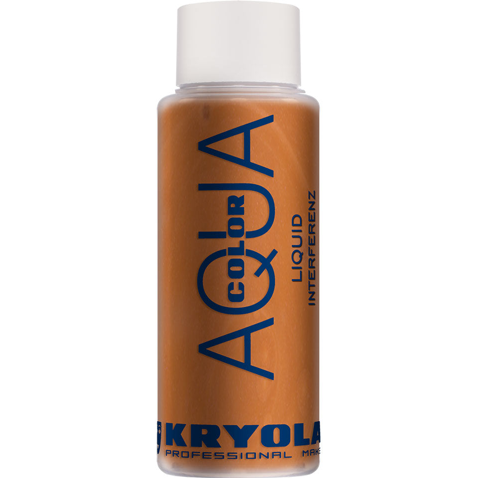 KRYOLAN Aquacolor Liquid Interferenz YR – flüssiges Perlglanz-Make-up, 30ml, Flasche