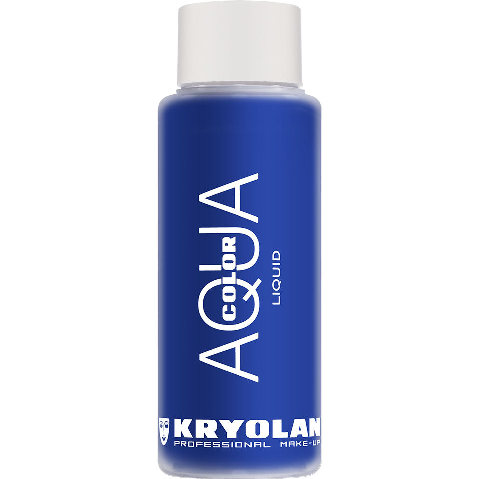 KRYOLAN Aquacolor Liquid royal blue – Farbintensive Fluidfarbe, 30ml, Flasche