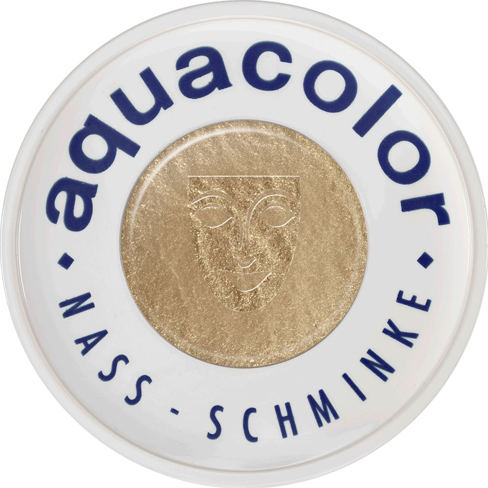 KRYOLAN Aquacolor Metallic gold – Kompaktschminke für Gesicht & Körper, 30ml