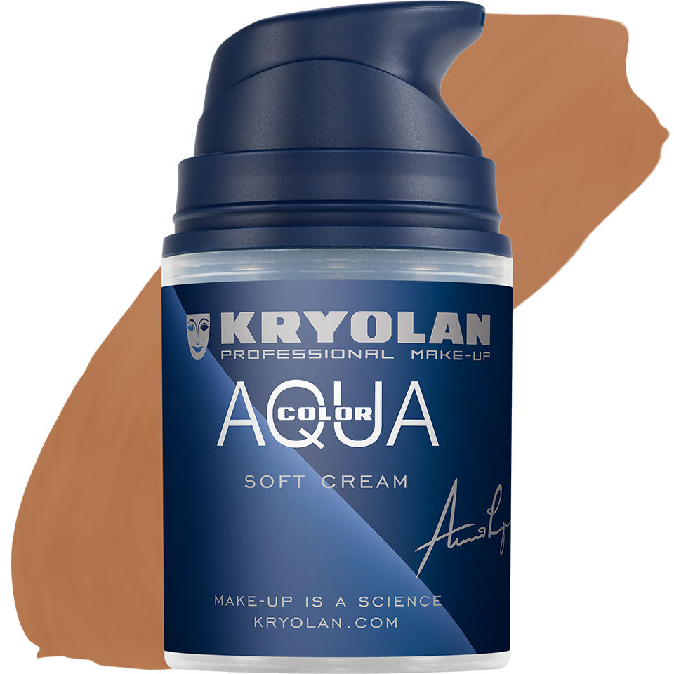 KRYOLAN Aquacolor Soft Cream 8W – Liquid Face & Bodypaint, 50ml, Pumpspender