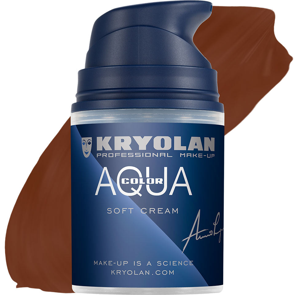 KRYOLAN Aquacolor Soft Cream D 35.1 – Liquid Face & Bodypaint, 50ml, Pumpspender