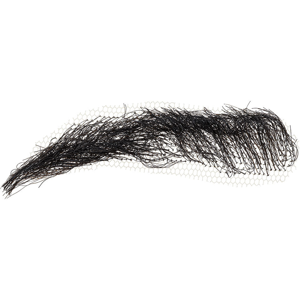 KRYOLAN Augenbrauen # 3 black – handgeknüpfte Brauen aus Synthetikhaar, 1Paar
