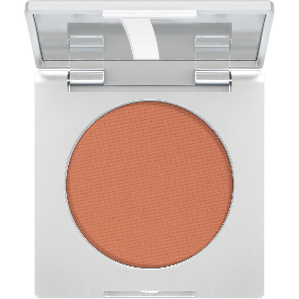 KRYOLAN Blusher R19 – hochpigmentierter gepresster Puderlidschatten, 2,5g, Dose offen