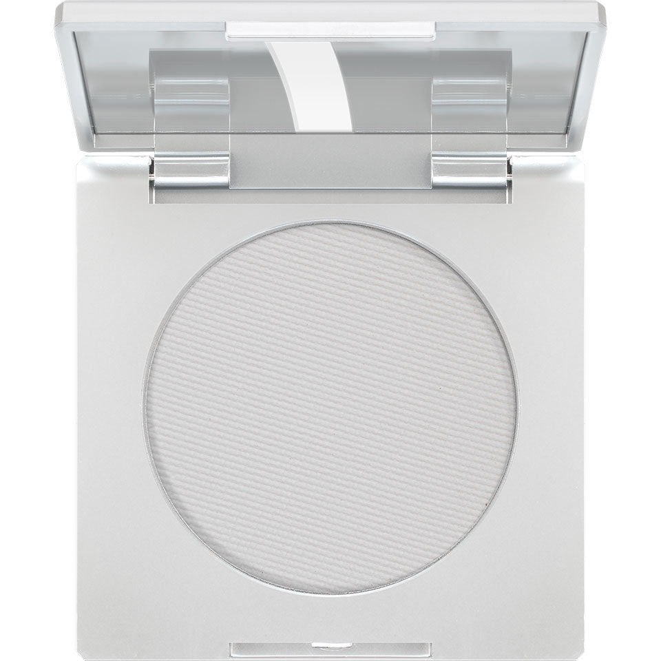 KRYOLAN Blusher white – hochpigmentierter gepresster Puderlidschatten, 2,5g, Dose offen