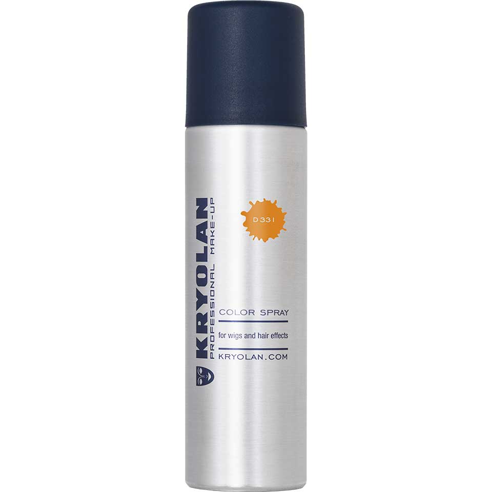 KRYOLAN Color Spray D 331 orange – für Haare und Perücken mit hoher Deckkraft, 150ml