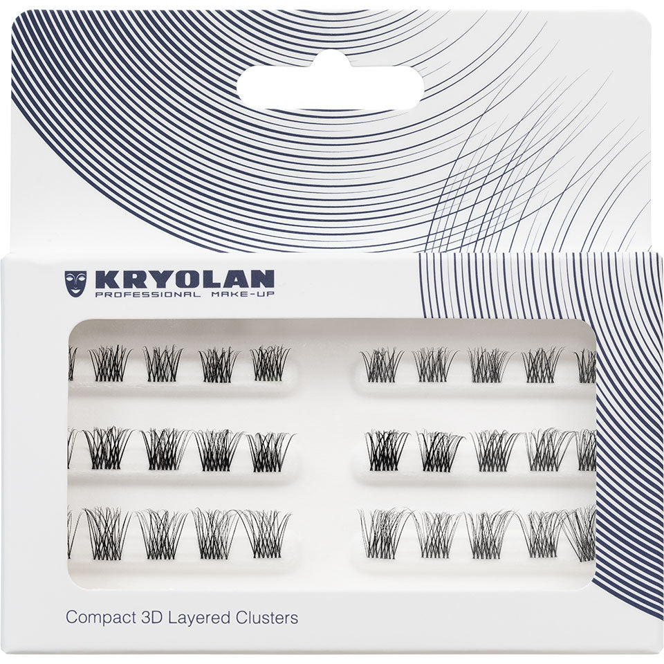 KRYOLAN Compact 3D Layered Clusters – Definierte 3D-Wimpern, -, Umkarton