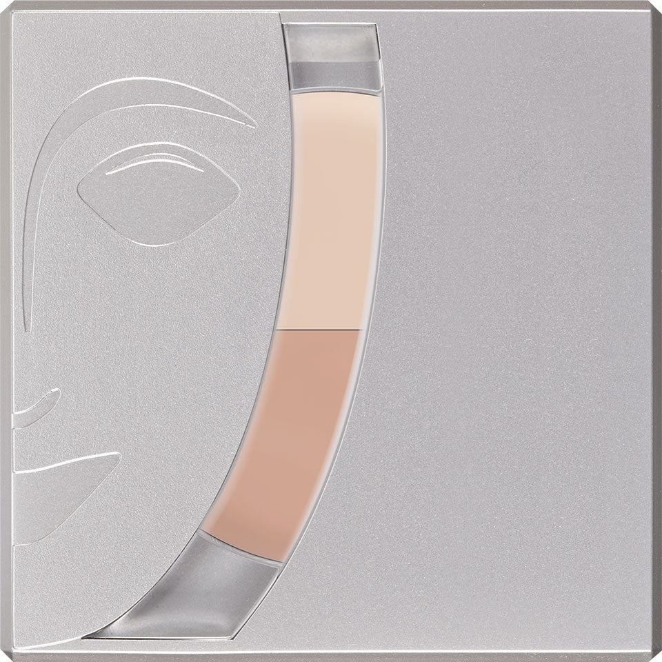 KRYOLAN Concealer Cube 0 – Hochpigmentierter 2-in-1 Concealer mit Fixierpuder, 7,5g