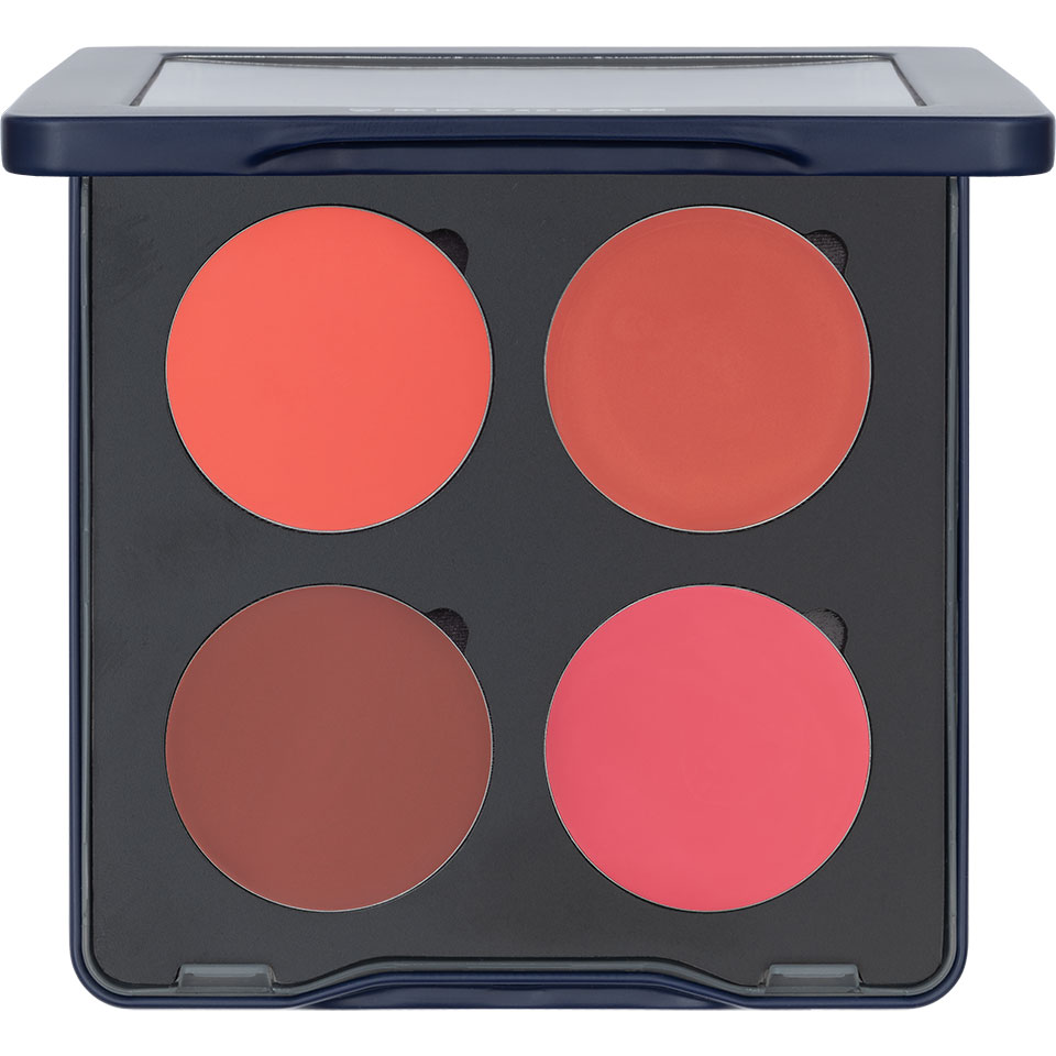 KRYOLAN Cream Blush Palette 4 Farben blush 2 – 4 cremige Farbtöne für frische, natürliche Wangen, 10g