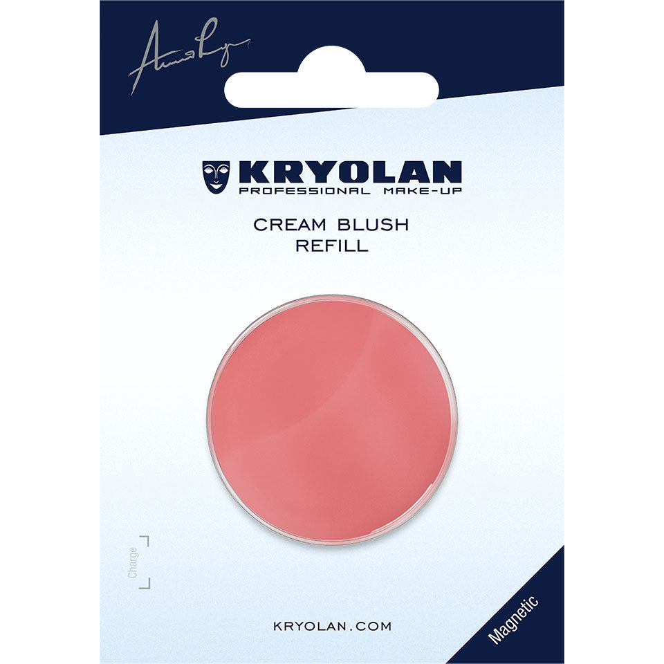 KRYOLAN Cream Blush Refill desert_rose – cremige Textur, frische Farbe & natürlicher Glow, 2,5g, in Blisterkarte