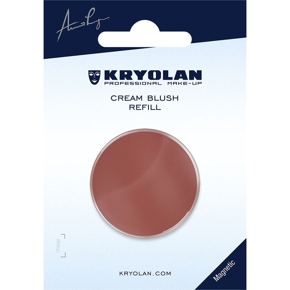 KRYOLAN Cream Blush Refill muted_temptation – cremige Textur, frische Farbe & natürlicher Glow, 2,5g, in Blisterkarte