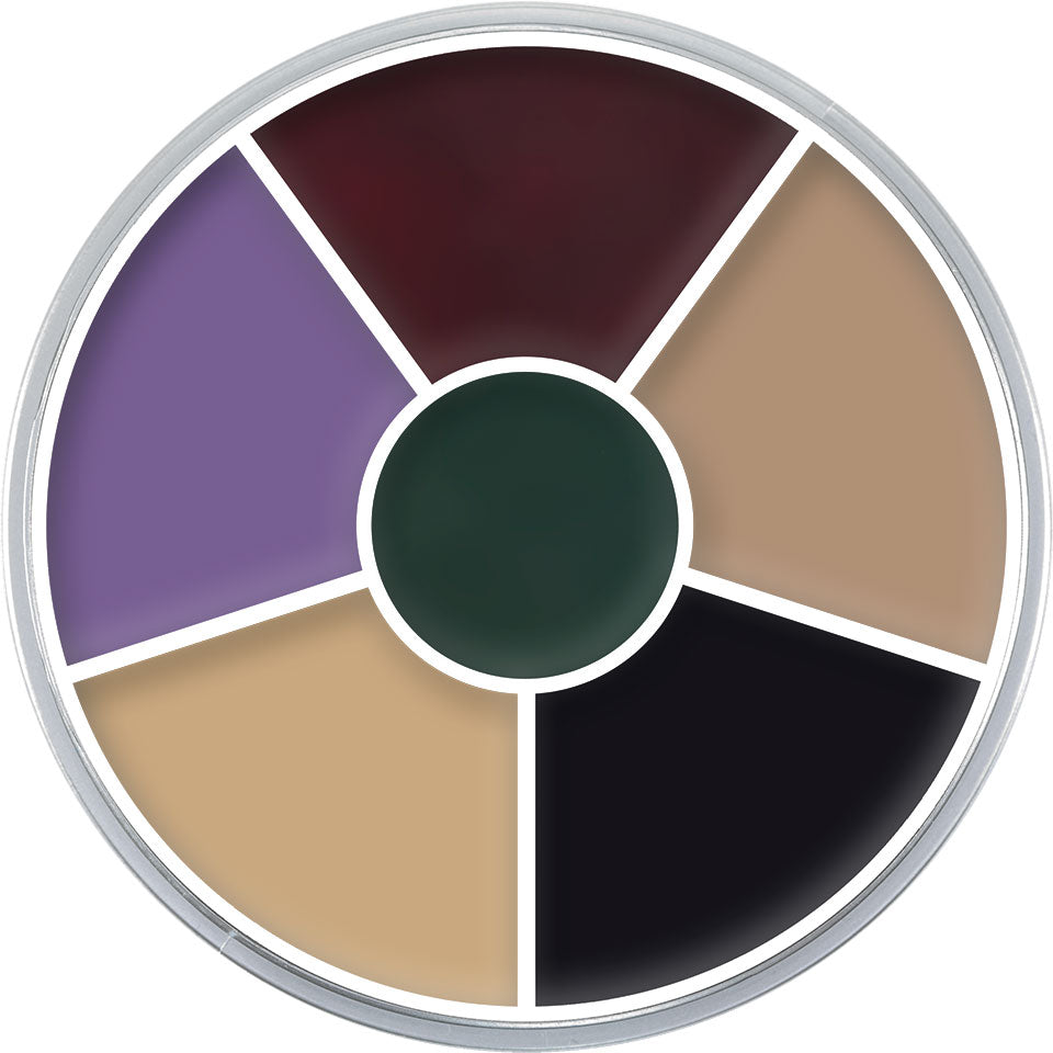KRYOLAN Cream Color Circle Black Eye – 6 cremige Farben für starke Effekte, 30g