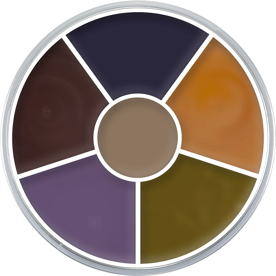 KRYOLAN Cream Color Circle Bruise – 6 cremige Farben für starke Effekte, 30g