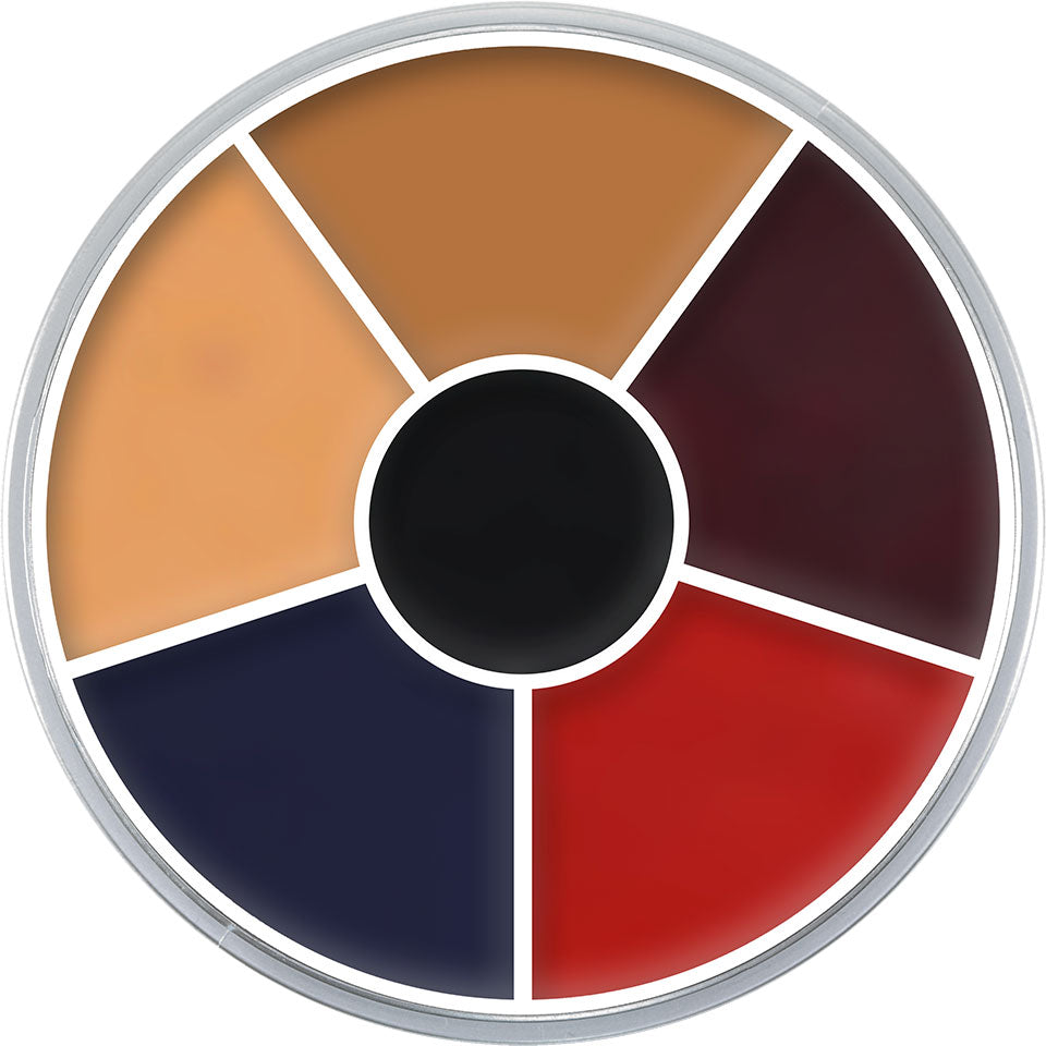 KRYOLAN Cream Color Circle burned skin – 6 cremige Farben für starke Effekte, 30g