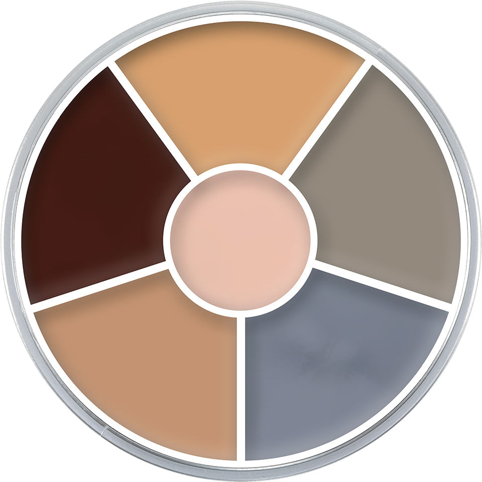 KRYOLAN Cream Color Circle corpse – 6 cremige Farben für starke Effekte, 30g