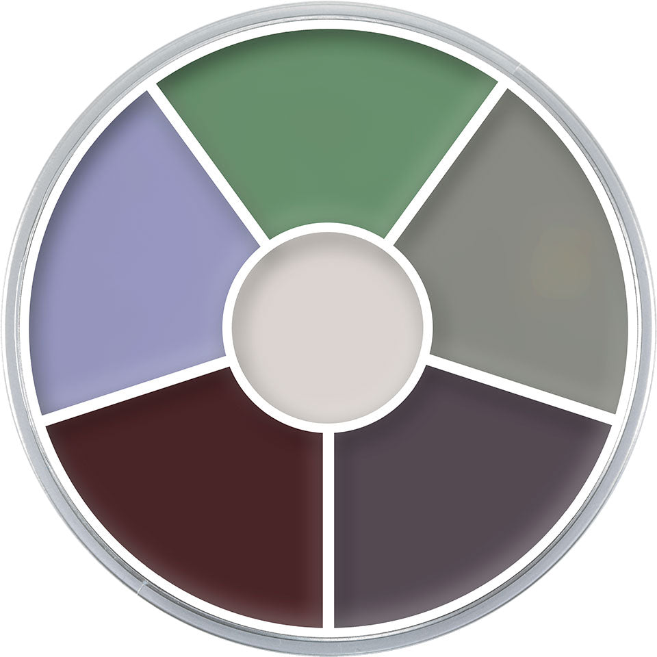 KRYOLAN Cream Color Circle creature feature – 6 cremige Farben für starke Effekte, 30g