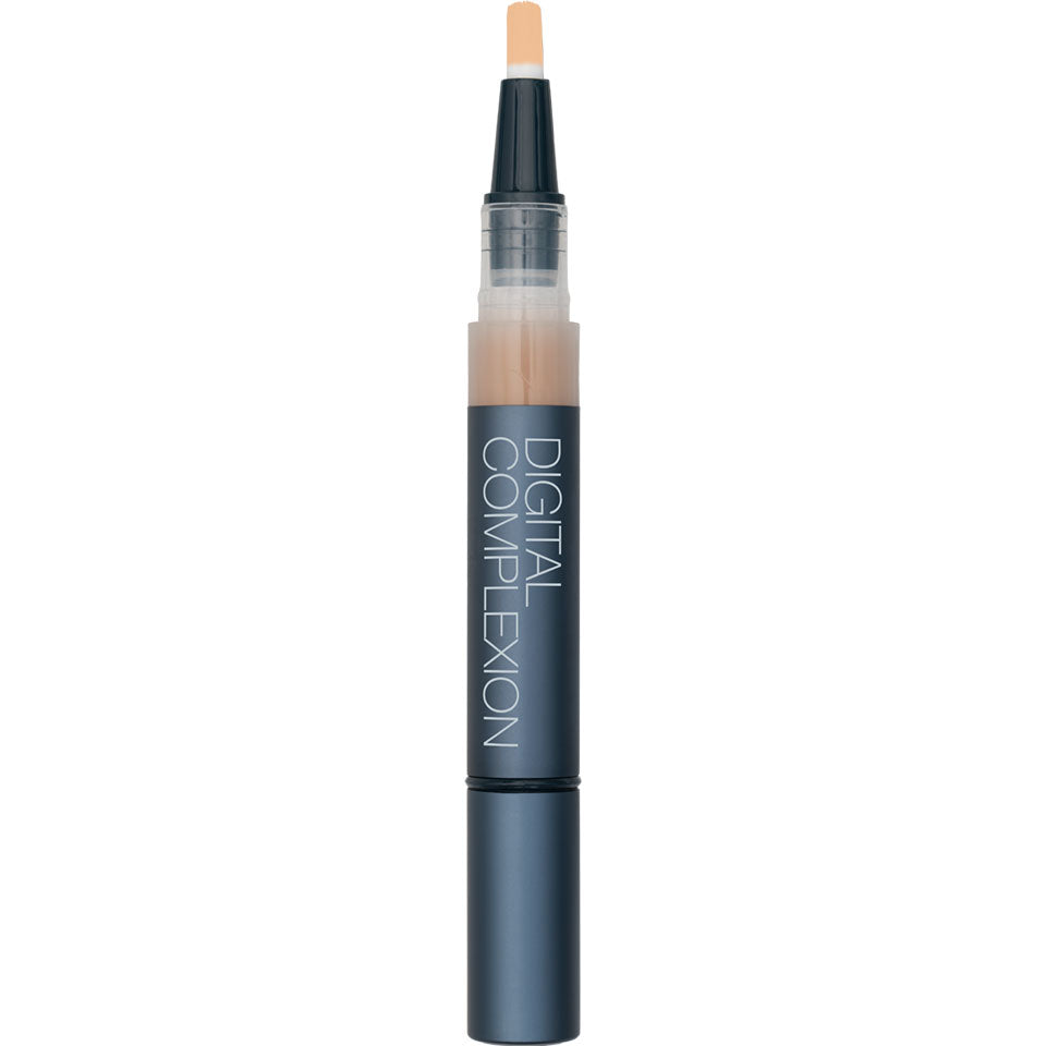 KRYOLAN Digital Complexion Concealer Y-26 – leichter, selbstfixierender Concealer mit Airbrush-Effekt, 1stk, offen mit Pinselapplikator