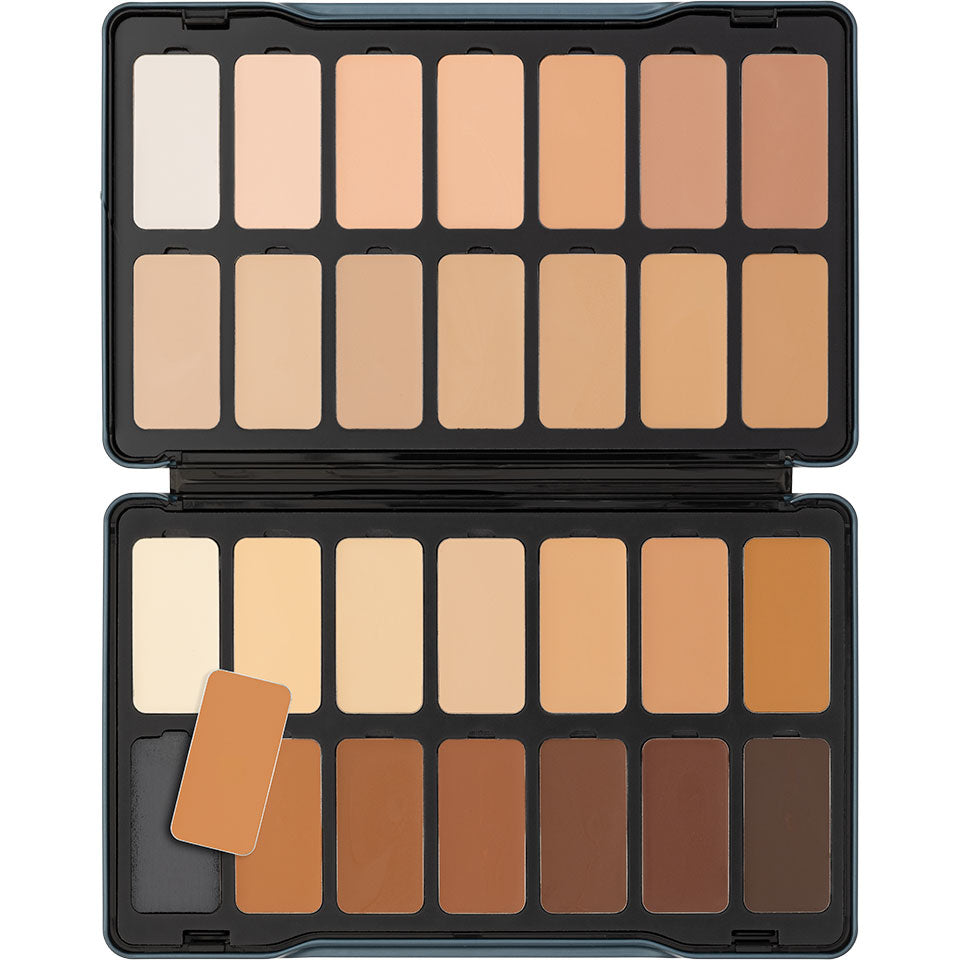 KRYOLAN Digital Complexion Cream Foundation Palette 28 Farben – 28 vegane, magnetische Farben, 49g, Refill System