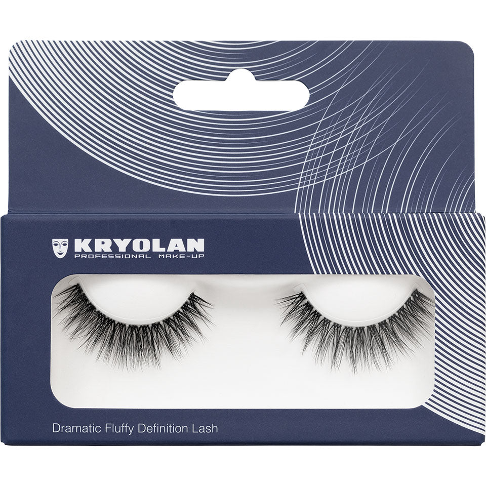KRYOLAN Dramatic Fluffy Definition Lash – vegane Volumenwimpern, 1Paar, Verpackung