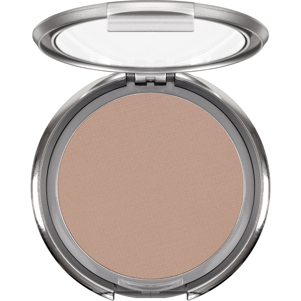 KRYOLAN Dual Finish ivory – gepresste Puderfoundation, 10g, Spiegeldose offen
