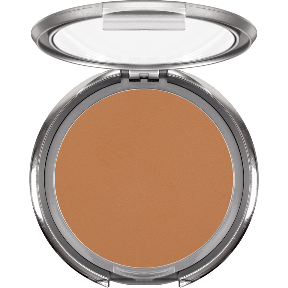 KRYOLAN Dual Finish OB2 – gepresste Puderfoundation, 10g, Spiegeldose offen