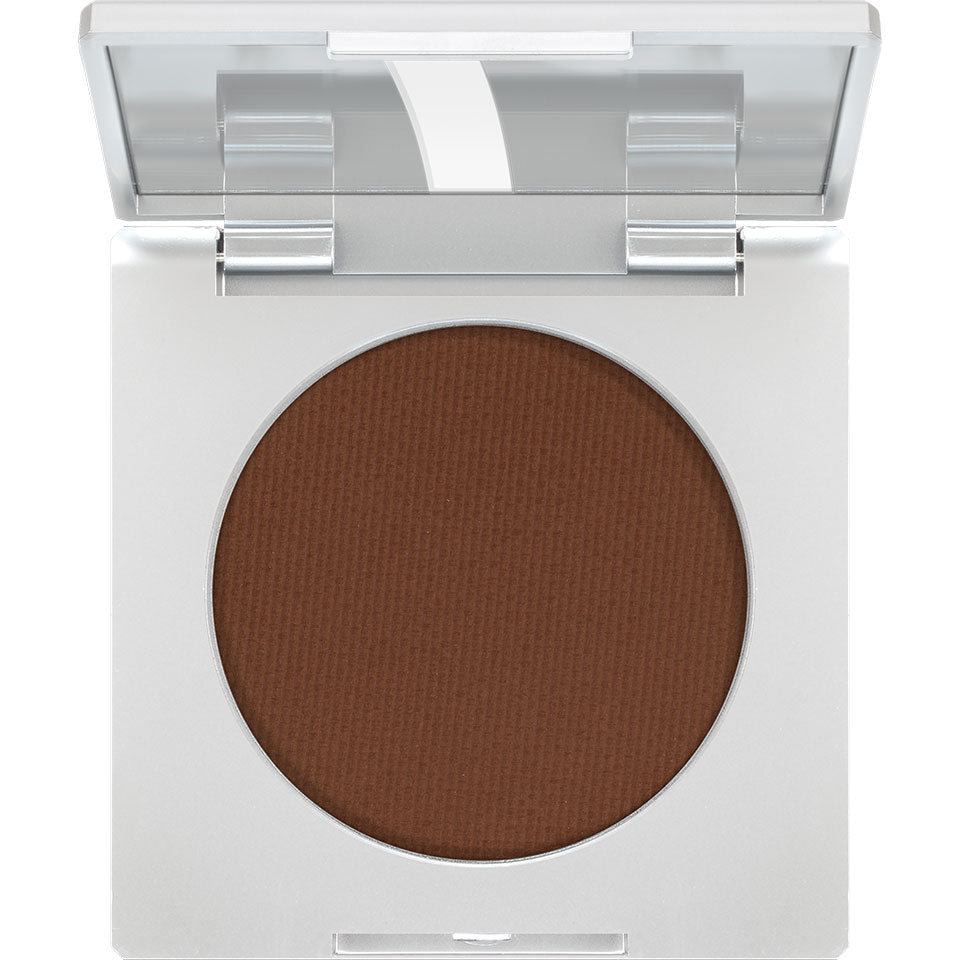 KRYOLAN Eye Shadow Matt chocolate – hochpigmentierter Puderlidschatten, 2.5g, offen