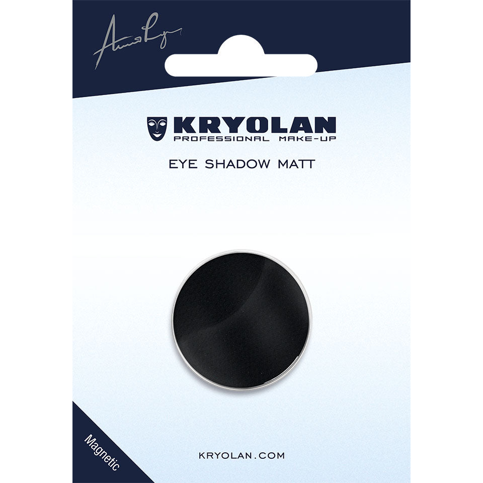 KRYOLAN Eye Shadow Matt Nachfüller deep black – ⌀ 27mm, magnetisch, 1.5g