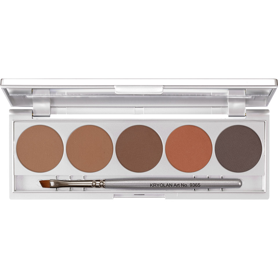 KRYOLAN Eyebrow Powder Palette 5 Farben, 1stk, variante brows 1