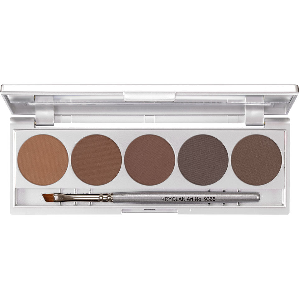 KRYOLAN Eyebrow Powder Palette 5 Farben, 1stk, variante brows 2