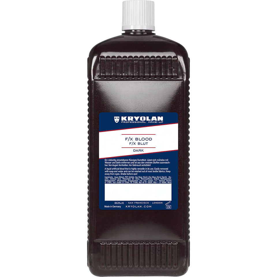KRYOLAN F/X Blood - dark – wischfestes Kunstblut, 1000ml