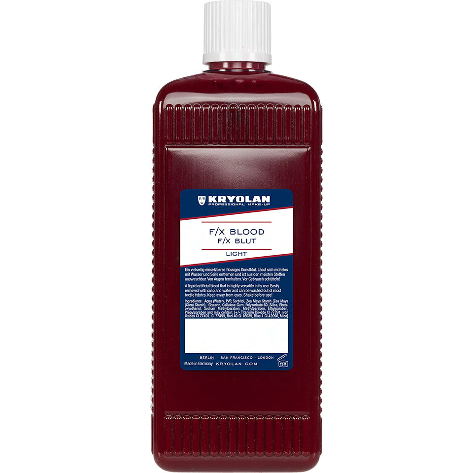 KRYOLAN F/X Blood - light – wischfestes Kunstblut, 500ml