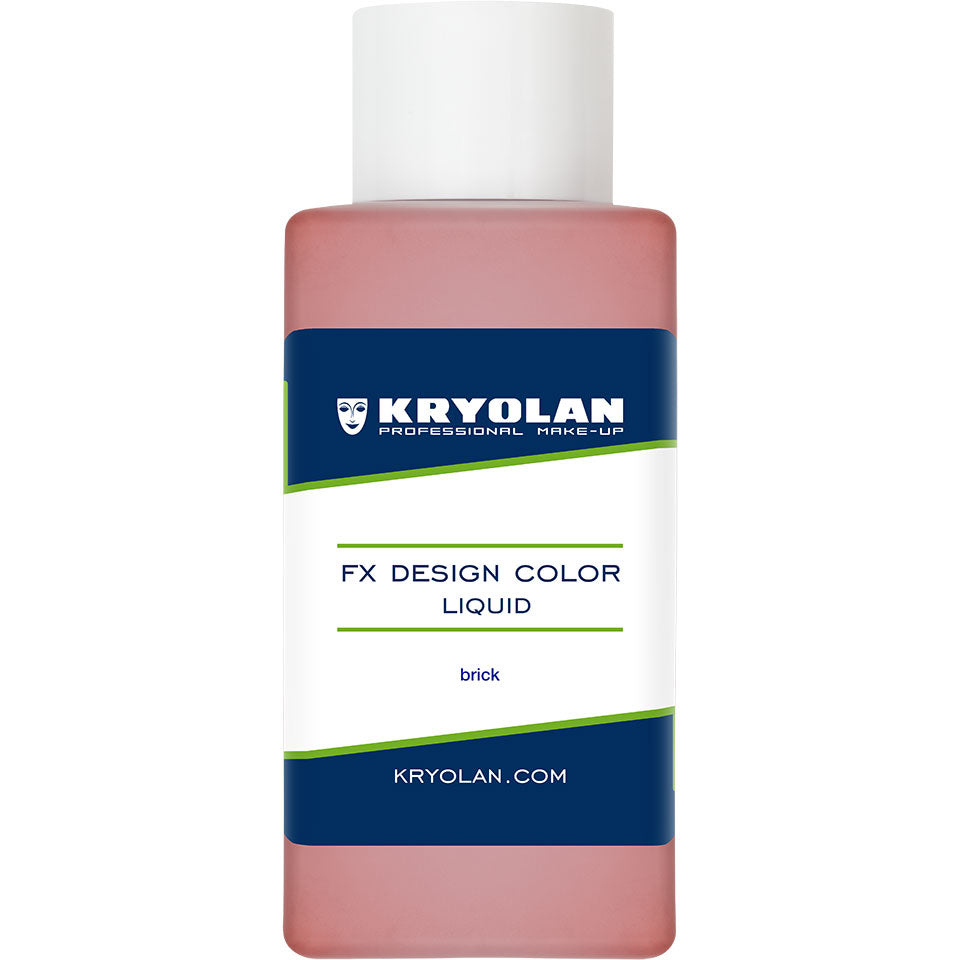 KRYOLAN FX Design Color Liquid brick – Profi SFX Flüssigfarbe, 50ml