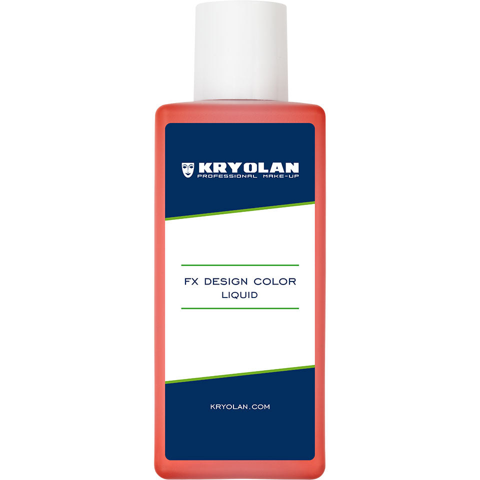 KRYOLAN FX Design Color Liquid bright red wash – Profi SFX Flüssigfarbe, 200ml