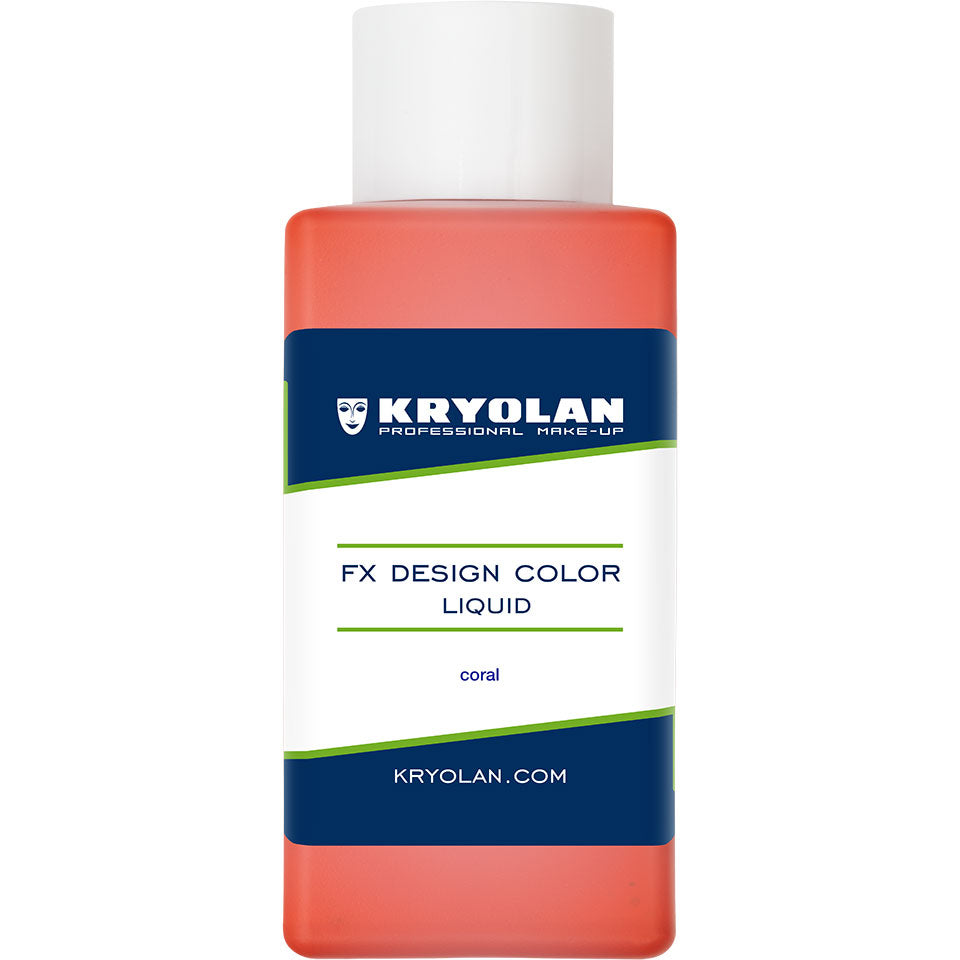 KRYOLAN FX Design Color Liquid coral – Profi SFX Flüssigfarbe, 50ml