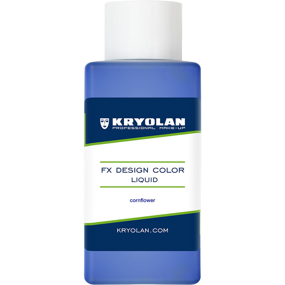KRYOLAN FX Design Color Liquid cornflower – Profi SFX Flüssigfarbe, 50ml